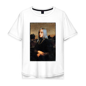 Мужская футболка хлопок Oversize с принтом Billie Eilish. Mona Lisa в Рязани, 100% хлопок | свободный крой, круглый ворот, “спинка” длиннее передней части | at | billie | don’t | eilish | electronic | eyes | me | music | ocean | pirate | smile | synthpop | usa | айлиш | билли | музыка | пайрэт | синти поп | сша | электронная | электропоп