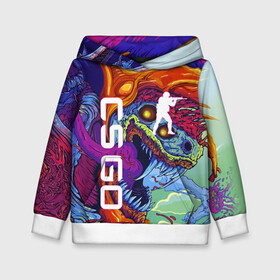 Детская толстовка 3D с принтом CS GO HYPERBEAST | КС ГО ХАЙПЕРБИСТ в Рязани, 100% полиэстер | двухслойный капюшон со шнурком для регулировки, мягкие манжеты на рукавах и по низу толстовки, спереди карман-кенгуру с мягким внутренним слоем | astralis | awp | counter strike | cs go | cs go global offensive | cs:go | faze clan | hyper beast | team liquid | астралис | кс го | тим ликвид | фейз клан | хайпер бист