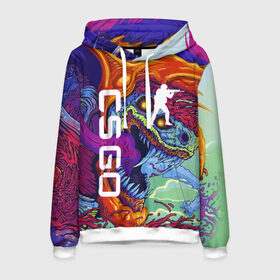 Мужская толстовка 3D с принтом CS GO HYPERBEAST | КС ГО ХАЙПЕРБИСТ в Рязани, 100% полиэстер | двухслойный капюшон со шнурком для регулировки, мягкие манжеты на рукавах и по низу толстовки, спереди карман-кенгуру с мягким внутренним слоем. | astralis | awp | counter strike | cs go | cs go global offensive | cs:go | faze clan | hyper beast | team liquid | астралис | кс го | тим ликвид | фейз клан | хайпер бист