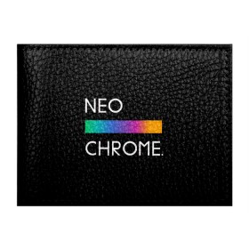 Обложка для студенческого билета с принтом NEO CHROME в Рязани, натуральная кожа | Размер: 11*8 см; Печать на всей внешней стороне | Тематика изображения на принте: rgb | контрастный | круг | металл | мудрость | мысль | надпись | палитра | радуга | радужный | символ | сфера | текст | фраза | цветной | яркий