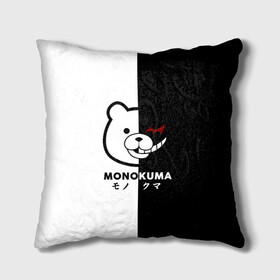 Подушка 3D с принтом _Monokuma_ в Рязани, наволочка – 100% полиэстер, наполнитель – холлофайбер (легкий наполнитель, не вызывает аллергию). | состоит из подушки и наволочки. Наволочка на молнии, легко снимается для стирки | anime | character | dangan ronpa | kawai | manga | аниме | анимэ | глаз | данганронпа | двухцветная | директор | злодей | из | изображение | кавай | крутой | лицо | манга | медведь | милый | мишка | на груди | необычный | нос