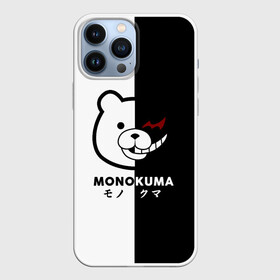 Чехол для iPhone 13 Pro Max с принтом _Monokuma_ в Рязани,  |  | Тематика изображения на принте: anime | character | dangan ronpa | kawai | manga | аниме | анимэ | глаз | данганронпа | двухцветная | директор | злодей | из | изображение | кавай | крутой | лицо | манга | медведь | милый | мишка | на груди | необычный | нос