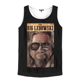 Мужская майка 3D с принтом The Big Lebowski в Рязани, 100% полиэстер | круглая горловина, приталенный силуэт, длина до линии бедра. Пройма и горловина окантованы тонкой бейкой | Тематика изображения на принте: big | lebowski | the | большой | кинофильм | лебовски