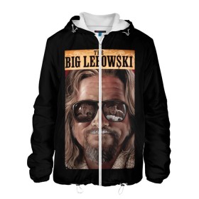 Мужская куртка 3D с принтом The Big Lebowski в Рязани, ткань верха — 100% полиэстер, подклад — флис | прямой крой, подол и капюшон оформлены резинкой с фиксаторами, два кармана без застежек по бокам, один большой потайной карман на груди. Карман на груди застегивается на липучку | big | lebowski | the | большой | кинофильм | лебовски