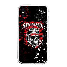 Чехол для iPhone XS Max матовый с принтом Stigmata в Рязани, Силикон | Область печати: задняя сторона чехла, без боковых панелей | Тематика изображения на принте: music | rock | stigmata | альтернатива | музыка | рок | стигмата | тарас уманскии