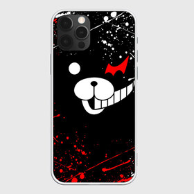 Чехол для iPhone 12 Pro Max с принтом MONOKUMA в Рязани, Силикон |  | anime | bear | black  white | danganronpa | kurokuma | monodam | monokuma | monomi | monotaro | rabbit | school | shirokuma | аниме | главарь | мoноми | монокума | черно белый | школа