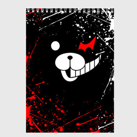 Скетчбук с принтом MONOKUMA в Рязани, 100% бумага
 | 48 листов, плотность листов — 100 г/м2, плотность картонной обложки — 250 г/м2. Листы скреплены сверху удобной пружинной спиралью | anime | bear | black  white | danganronpa | kurokuma | monodam | monokuma | monomi | monotaro | rabbit | school | shirokuma | аниме | главарь | мoноми | монокума | черно белый | школа