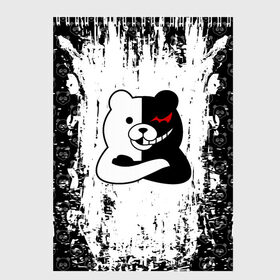 Скетчбук с принтом MONOKUMA в Рязани, 100% бумага
 | 48 листов, плотность листов — 100 г/м2, плотность картонной обложки — 250 г/м2. Листы скреплены сверху удобной пружинной спиралью | anime | bear | black  white | danganronpa | kurokuma | monodam | monokuma | monomi | monotaro | pink | rabbit | school | shirokuma | аниме | главарь | мoноми | монокума | черно белый | школа