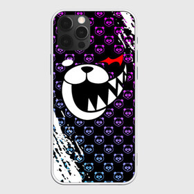 Чехол для iPhone 12 Pro Max с принтом MONOKUMA в Рязани, Силикон |  | anime | bear | black  white | danganronpa | kurokuma | monodam | monokuma | monomi | monotaro | pink | rabbit | school | shirokuma | аниме | главарь | мoноми | монокума | черно белый | школа