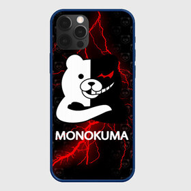 Чехол для iPhone 12 Pro Max с принтом MONOKUMA в Рязани, Силикон |  | anime | bear | black  white | danganronpa | kurokuma | monodam | monokuma | monomi | monotaro | pink | rabbit | school | shirokuma | аниме | главарь | мoноми | монокума | черно белый | школа