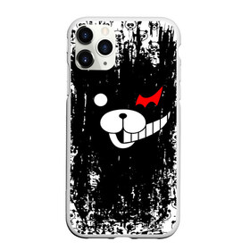 Чехол для iPhone 11 Pro матовый с принтом MONOKUMA в Рязани, Силикон |  | anime | bear | black  white | danganronpa | kurokuma | monodam | monokuma | monomi | monotaro | pink | rabbit | school | shirokuma | аниме | главарь | мoноми | монокума | черно белый | школа