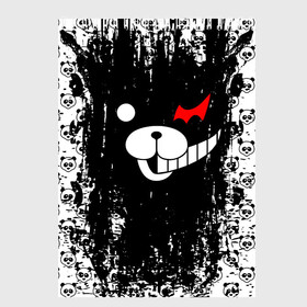 Скетчбук с принтом MONOKUMA в Рязани, 100% бумага
 | 48 листов, плотность листов — 100 г/м2, плотность картонной обложки — 250 г/м2. Листы скреплены сверху удобной пружинной спиралью | anime | bear | black  white | danganronpa | kurokuma | monodam | monokuma | monomi | monotaro | pink | rabbit | school | shirokuma | аниме | главарь | мoноми | монокума | черно белый | школа