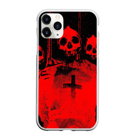 Чехол для iPhone 11 Pro матовый с принтом Анархия в Рязани, Силикон |  | 666 | анархия | зло | крест | тьма | черепа