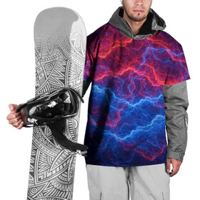 Накидка на куртку 3D с принтом Молнии: Огонь и лед в Рязани, 100% полиэстер |  | fire | texture | абстракция | граффити | краски | лед | линии | огонь | огонь и лед | текстура | уличный стиль | яркая