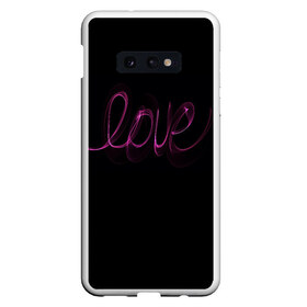 Чехол для Samsung S10E с принтом Love надпись в Рязани, Силикон | Область печати: задняя сторона чехла, без боковых панелей | 14 февраля | 8 марта | в | валентинов день | влюблен | влюбленность | влюбленные | вместе навсегда | девичник | девушке | день влюбленных | для жены | дочери | жене | любимая | любимой | любимому