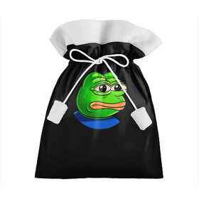 Подарочный 3D мешок с принтом Frog в Рязани, 100% полиэстер | Размер: 29*39 см | Тематика изображения на принте: animal | frog | head | meme | голова | животные | лягушка | мем | прикол | юмор