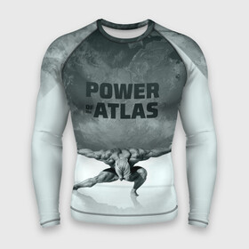 Мужской рашгард 3D с принтом Power of the Atlas в Рязани,  |  | atlas | power | powerlifting | sport | strength | weightlifting | атлант | бодибилдинг | качок | пауэрлифтинг | сила | спорт