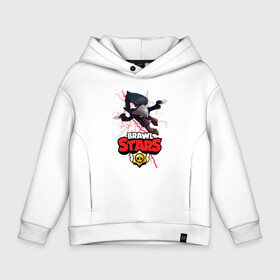 Детское худи Oversize хлопок с принтом BRAWL STARS CROW в Рязани, френч-терри — 70% хлопок, 30% полиэстер. Мягкий теплый начес внутри —100% хлопок | боковые карманы, эластичные манжеты и нижняя кромка, капюшон на магнитной кнопке | bibi | brawl stars | crow | el brown | leon | leon shark | max | sally leon | shark | stars | werewolf | акула | биби | ворон | леон | оборотень