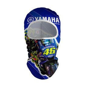 Балаклава 3D с принтом Valentino Rossi в Рязани, 100% полиэстер, ткань с особыми свойствами — Activecool | плотность 150–180 г/м2; хорошо тянется, но при этом сохраняет форму. Закрывает шею, вокруг отверстия для глаз кайма. Единый размер | Тематика изображения на принте: bike | bikes | moto | moto gp | motogp | rossi | vale | valentino rossi | yamaha | yamaha motogp | байкер | вале | валентино росси | мото | мото гп | мотогонки | мотогп | мотоцикл | мотоциклист | мотоциклы | росси