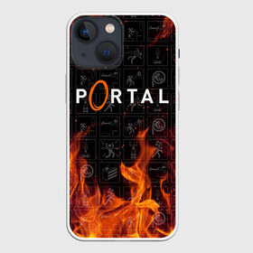 Чехол для iPhone 13 mini с принтом PORTAL в Рязани,  |  | aperture laboratories | glados | portal | portal 2 | valve | гладос | портал | портал 2 | челл