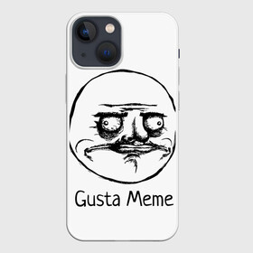 Чехол для iPhone 13 mini с принтом Gusta Meme в Рязани,  |  | gusta memes. meme. мемы | me | густа мем. смешные ли | ми | мне | нравится