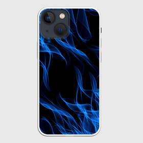 Чехол для iPhone 13 mini с принтом BLUE FIRE FLAME в Рязани,  |  | bright | fire | flame | heat | light | wildfire | искры | огненный | огонь | пламя | пожар