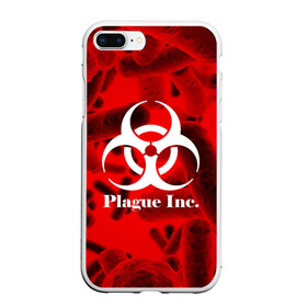 Чехол для iPhone 7Plus/8 Plus матовый с принтом PLAGUE INC в Рязани, Силикон | Область печати: задняя сторона чехла, без боковых панелей | molecule | plague inc | абстракция | бактерии | вирус | клетки | медицина | микробы | молекулы | наука | нейрон | нейроны | планета | текстура | текстуры | формула