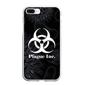 Чехол для iPhone 7Plus/8 Plus матовый с принтом PLAGUE INC в Рязани, Силикон | Область печати: задняя сторона чехла, без боковых панелей | molecule | plague inc | абстракция | бактерии | вирус | клетки | медицина | микробы | молекулы | наука | нейрон | нейроны | планета | текстура | текстуры | формула