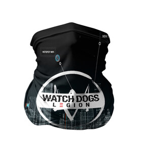 Бандана-труба 3D с принтом WATCH DOGS:LEGION в Рязани, 100% полиэстер, ткань с особыми свойствами — Activecool | плотность 150‒180 г/м2; хорошо тянется, но сохраняет форму | Тематика изображения на принте: ded sec | game | name | ubisoft | watch dogs | watch dogs 2 | watch dogs legion | город | девушка | дрон | игры | имена | компьютеры | пистолет | телефон | технологии | хакер | юби