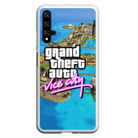 Чехол для Honor 20 с принтом GRAND THEFT AUTOVICE CITY в Рязани, Силикон | Область печати: задняя сторона чехла, без боковых панелей | grand theft auto 2 | grand theft auto 3 | grand theft auto v | grand theft auto: san andreas | grand theft auto: vice city | gta 5 | gta online | gta v | город | игры