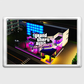 Магнит 45*70 с принтом GTA:VICE CITY в Рязани, Пластик | Размер: 78*52 мм; Размер печати: 70*45 | Тематика изображения на принте: gr | grand theft auto 2 | grand theft auto 3 | grand theft auto v | grand theft auto: san andreas | grand theft auto: vice city | gta 5 | gta online | gta v | город | игры