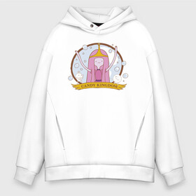 Мужское худи Oversize хлопок с принтом Candy kingdom в Рязани, френч-терри — 70% хлопок, 30% полиэстер. Мягкий теплый начес внутри —100% хлопок | боковые карманы, эластичные манжеты и нижняя кромка, капюшон на магнитной кнопке | adventure time | finn the human | jake the dog | vdzajul | джейк | лич | марселин | ооо | рикардио | снежный король | финн | финн парнишка