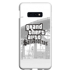 Чехол для Samsung S10E с принтом GTA SanAndreas в Рязани, Силикон | Область печати: задняя сторона чехла, без боковых панелей | grand theft auto 2 | grand theft auto 3 | grand theft auto v | grand theft auto: san andreas | grand theft auto: vice city | gta 1 | gta 2 | gta 3 | gta 4 | gta 5 | gta online | gta v | город | игры