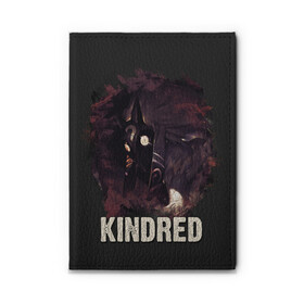 Обложка для автодокументов с принтом Kindred в Рязани, натуральная кожа |  размер 19,9*13 см; внутри 4 больших “конверта” для документов и один маленький отдел — туда идеально встанут права | jinx | kda | league | lol | moba | pentakill | riot | rise | rus | skins | варвик | варус | воин | легенд | лига | лол | маг | стрелок | танк | чемпион