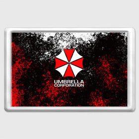 Магнит 45*70 с принтом UMBRELLA CORP в Рязани, Пластик | Размер: 78*52 мм; Размер печати: 70*45 | Тематика изображения на принте: ada wong | biohazard | leon | nemesis | project resistance | raccoon city | re2 | resident evil 2 | rpd | stars | umbrella | ада вонг | амбрелла | немесис | ужасы