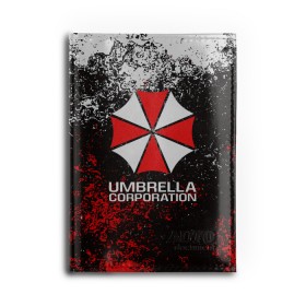 Обложка для автодокументов с принтом UMBRELLA CORP в Рязани, натуральная кожа |  размер 19,9*13 см; внутри 4 больших “конверта” для документов и один маленький отдел — туда идеально встанут права | ada wong | biohazard | leon | nemesis | project resistance | raccoon city | re2 | resident evil 2 | rpd | stars | umbrella | ада вонг | амбрелла | немесис | ужасы