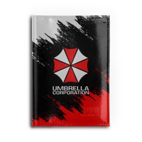 Обложка для автодокументов с принтом UMBRELLA CORP в Рязани, натуральная кожа |  размер 19,9*13 см; внутри 4 больших “конверта” для документов и один маленький отдел — туда идеально встанут права | ada wong | biohazard | leon | nemesis | project resistance | raccoon city | re2 | resident evil 2 | rpd | stars | umbrella | ада вонг | амбрелла | немесис | ужасы