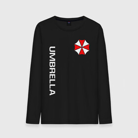 Мужской лонгслив хлопок с принтом UMBRELLA CORP | АМБРЕЛЛА КОРП(+спина) в Рязани, 100% хлопок |  | ada wong | biohazard | leon | nemesis | project resistance | raccoon city | re2 | resident evil 2 | rpd | stars | umbrella | ада вонг | амбрелла | немесис | ужасы