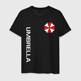 Мужская футболка хлопок с принтом UMBRELLA CORP | АМБРЕЛЛА КОРП(+спина) в Рязани, 100% хлопок | прямой крой, круглый вырез горловины, длина до линии бедер, слегка спущенное плечо. | ada wong | biohazard | leon | nemesis | project resistance | raccoon city | re2 | resident evil 2 | rpd | stars | umbrella | ада вонг | амбрелла | немесис | ужасы