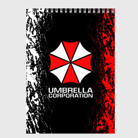 Скетчбук с принтом UMBRELLA CORP в Рязани, 100% бумага
 | 48 листов, плотность листов — 100 г/м2, плотность картонной обложки — 250 г/м2. Листы скреплены сверху удобной пружинной спиралью | ada wong | biohazard | leon | nemesis | project resistance | raccoon city | re2 | resident evil 2 | rpd | stars | umbrella | ада вонг | амбрелла | немесис | ужасы