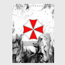 Скетчбук с принтом UMBRELLA CORP в Рязани, 100% бумага
 | 48 листов, плотность листов — 100 г/м2, плотность картонной обложки — 250 г/м2. Листы скреплены сверху удобной пружинной спиралью | ada wong | biohazard | leon | nemesis | project resistance | raccoon city | re2 | resident evil 2 | rpd | stars | umbrella | ада вонг | амбрелла | немесис | ужасы