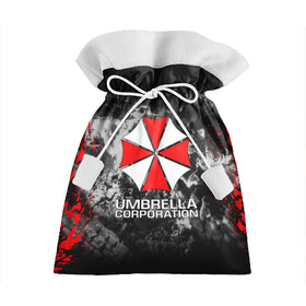 Подарочный 3D мешок с принтом UMBRELLA CORP | АМБРЕЛЛА КОРП в Рязани, 100% полиэстер | Размер: 29*39 см | ada wong | biohazard | leon | nemesis | project resistance | raccoon city | re2 | resident evil 2 | rpd | stars | umbrella | ада вонг | амбрелла | немесис | ужасы