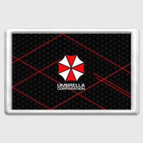 Магнит 45*70 с принтом UMBRELLA CORP | АМБРЕЛЛА КОРП в Рязани, Пластик | Размер: 78*52 мм; Размер печати: 70*45 | Тематика изображения на принте: ada wong | biohazard | leon | nemesis | project resistance | raccoon city | re2 | resident evil 2 | rpd | stars | umbrella | ада вонг | амбрелла | немесис | ужасы