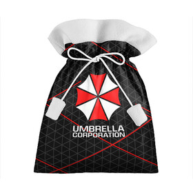 Подарочный 3D мешок с принтом UMBRELLA CORP | АМБРЕЛЛА КОРП в Рязани, 100% полиэстер | Размер: 29*39 см | Тематика изображения на принте: ada wong | biohazard | leon | nemesis | project resistance | raccoon city | re2 | resident evil 2 | rpd | stars | umbrella | ада вонг | амбрелла | немесис | ужасы