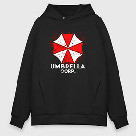 Мужское худи Oversize хлопок с принтом UMBRELLA CORP в Рязани, френч-терри — 70% хлопок, 30% полиэстер. Мягкий теплый начес внутри —100% хлопок | боковые карманы, эластичные манжеты и нижняя кромка, капюшон на магнитной кнопке | ada wong | biohazard | leon | nemesis | project resistance | raccoon city | re2 | resident evil 2 | rpd | stars | umbrella | ада вонг | амбрелла | немесис | ужасы