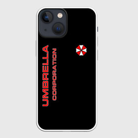 Чехол для iPhone 13 mini с принтом Umbrella Corporation в Рязани,  |  | corporation | umbrella | umbrella corporation | амбрела | амбрелла корпорейшн | военная корпорация | корпорация | фармацевтическая корпорация