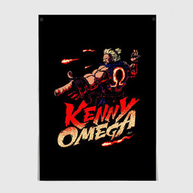 Постер с принтом Kenny Omega Street Fighter в Рязани, 100% бумага
 | бумага, плотность 150 мг. Матовая, но за счет высокого коэффициента гладкости имеет небольшой блеск и дает на свету блики, но в отличии от глянцевой бумаги не покрыта лаком | kennyomega aew streetfighter