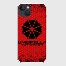 Чехол для iPhone 13 с принтом Umbrella Corporation в Рязани,  |  | corporation | umbrella | umbrella corporation | амбрела | амбрелла корпорейшн | военная корпорация | корпорация | фармацевтическая корпорация