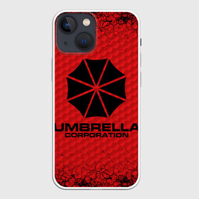 Чехол для iPhone 13 mini с принтом Umbrella Corporation в Рязани,  |  | corporation | umbrella | umbrella corporation | амбрела | амбрелла корпорейшн | военная корпорация | корпорация | фармацевтическая корпорация