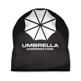 Шапка 3D с принтом Umbrella Corporation в Рязани, 100% полиэстер | универсальный размер, печать по всей поверхности изделия | corporation | umbrella | umbrella corporation | амбрела | амбрелла корпорейшн | военная корпорация | корпорация | фармацевтическая корпорация